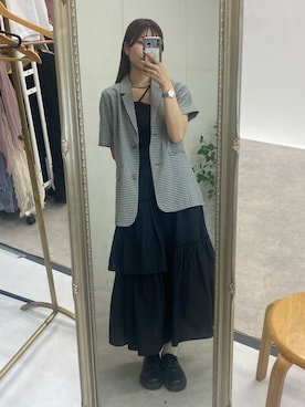 「アイテム（ドレスシューズ）」を使った、ややさん（レディース・170cm）の秋コーディネート