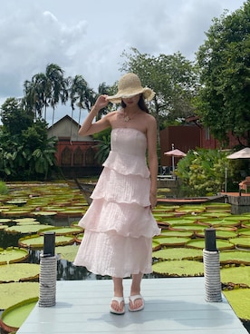 「ティアードワンピース」｜ややさん（レディース・170cm）の秋コーディネート