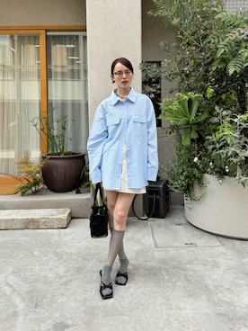 「mystic（ミスティック）のアイテム（シューズ）」を使った、森川小百合さん（レディース・163cm）の春コーディネート