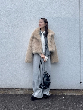 森川小百合さん（レディース・163cm）の冬コーディネート