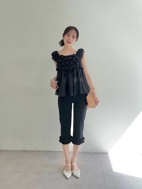 「mystic（ミスティック）のアイテム（その他シューズ）」を使った、森川小百合さん（レディース・163cm）の夏コーディネート