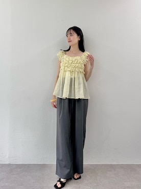 「mystic（ミスティック）のアイテム（シューズ）」を使った、森川小百合さん（レディース・163cm）の春コーディネート