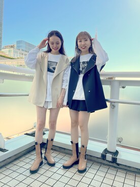 森川小百合さん（レディース・163cm）の冬コーディネート