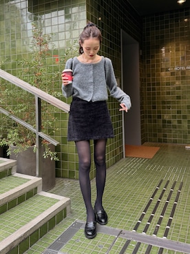 「mystic（ミスティック）のアイテム」を使った、森川小百合さん（レディース・163cm）の秋コーディネート