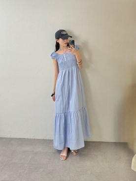 「mystic（ミスティック）のアイテム（シューズ）」を使った、森川小百合さん（レディース・163cm）の春コーディネート