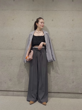 森川小百合さん（レディース・163cm）の春コーディネート