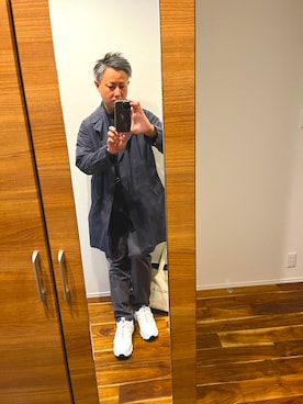 「アイテム（トレンチコート）」を使った、makotoさん（メンズ・170cm）の秋コーディネート