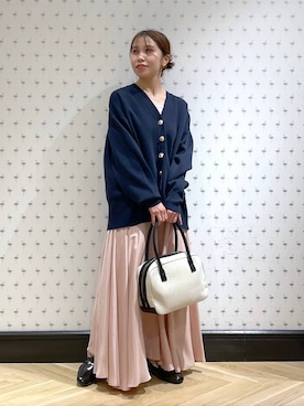 「A part by（アパートバイ）のヒールローファー（ローファー）」を使った、mihoさん（レディース・157cm）の冬コーディネート