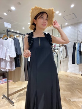「A part by（アパートバイ）のアイテム（ワンピース/ドレス）」を使った、mihoさん（レディース・157cm）の夏コーディネート