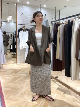 「アイテム（テーラードジャケット）」を使った、mihoさん（レディース・157cm・20代）の夏コーディネート