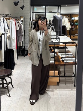 「アイテム（テーラードジャケット）」を使った、tomoeさん（レディース・152cm・20代）の夏コーディネート