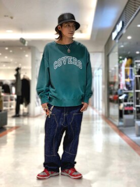 「ISAMU KATAYAMA BACKLASH（イサムカタヤマバックラッシュ）のアイテム（帽子）」を使った、Takuto Itouさん（メンズ・170cm）の冬コーディネート
