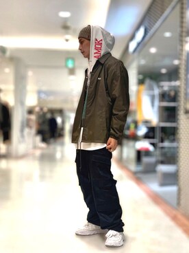 「ROYAL FLASH（ロイヤルフラッシュ）のアイテム（ブルゾン）」を使った、Takuto Itouさん（メンズ・170cm）の秋コーディネート
