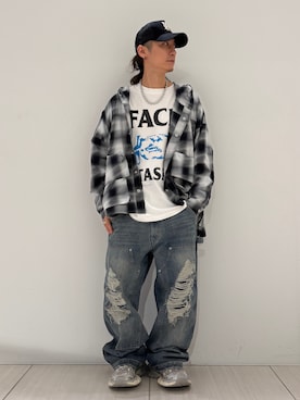 「FACETASM」｜Takuto Itouさん（メンズ・170cm）の夏コーディネート