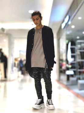 「ISAMU KATAYAMA BACKLASH（イサムカタヤマバックラッシュ）のアイテム（ニット/セーター）」を使った、Takuto Itouさん（メンズ・170cm）の夏コーディネート