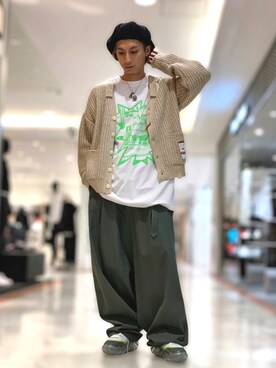 「ISAMU KATAYAMA BACKLASH（イサムカタヤマバックラッシュ）のアイテム（帽子）」を使った、Takuto Itouさん（メンズ・170cm）の夏コーディネート