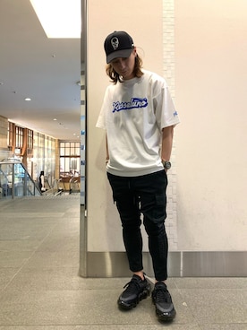 「Lucien Pellat-Finet（ルシアンペラフィネ）のアイテム（キャップ）」を使った、Takuto Itouさん（メンズ・170cm）の春コーディネート