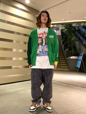 「ISAMU KATAYAMA BACKLASH（イサムカタヤマバックラッシュ）のアイテム（パンツ）」を使った、Takuto Itouさん（メンズ・170cm）の夏コーディネート