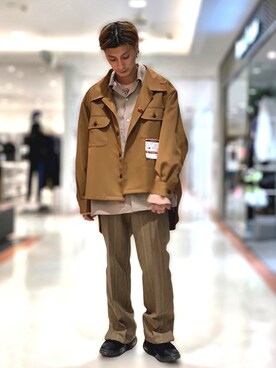 「APOCRYPHA.（アポクリファ）のアイテム（パンツ）」を使った、Takuto Itouさん（メンズ・170cm）の夏コーディネート