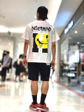 「Lucien Pellat-Finet（ルシアンペラフィネ）のアイテム（キャップ）」を使った、Takuto Itouさん（メンズ・170cm）の夏コーディネート