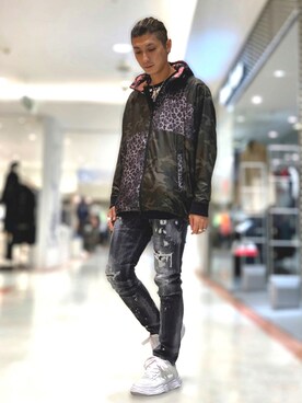 「DSQUARED2（ディースクエアード）のアイテム（パンツ）」を使った、Takuto Itouさん（メンズ・170cm）の秋コーディネート