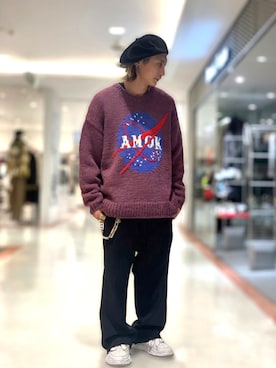 「ISAMU KATAYAMA BACKLASH（イサムカタヤマバックラッシュ）のアイテム（帽子）」を使った、Takuto Itouさん（メンズ・170cm）の秋コーディネート
