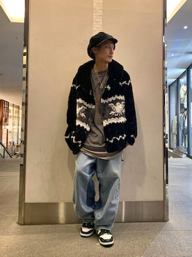 「ISAMU KATAYAMA BACKLASH（イサムカタヤマバックラッシュ）のアイテム（ジャケット/アウター）」を使った、Takuto Itouさん（メンズ・170cm）の秋コーディネート