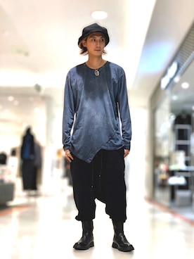 「KMRii（ケムリ）のアイテム（パンツ）」を使った、Takuto Itouさん（メンズ・170cm）の秋コーディネート