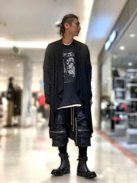 「KMRii（ケムリ）のアイテム（ブーツ）」を使った、Takuto Itouさん（メンズ・170cm）の冬コーディネート