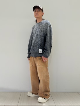 「アイテム（ニット/セーター）」を使った、Takuto Itouさん（メンズ・170cm）の秋コーディネート