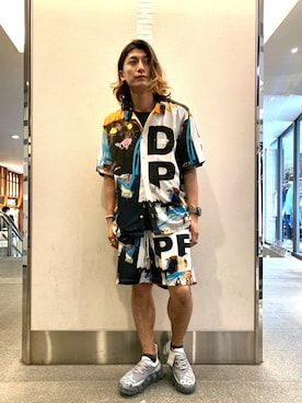 「ISAMU KATAYAMA BACKLASH（イサムカタヤマバックラッシュ）のアイテム（トップス）」を使った、Takuto Itouさん（メンズ・170cm）の春コーディネート