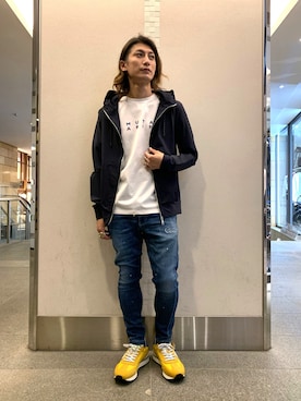 「P.M.D.S.（ピー エム ディー エス）のアイテム（トップス）」を使った、Takuto Itouさん（メンズ・170cm）の春コーディネート