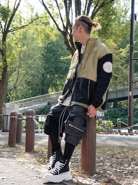 「READYMADE（レディメイド）のアイテム（ジャケット/アウター）」を使った、Takuto Itouさん（メンズ・170cm）の秋コーディネート