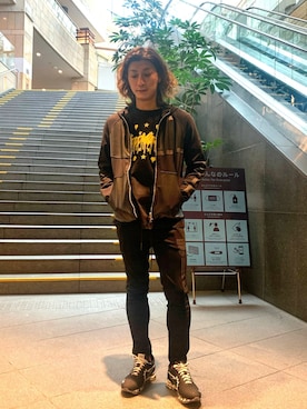 「e JEANS（イージーンズ）のアイテム」を使った、Takuto Itouさん（メンズ・170cm）の冬コーディネート