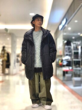 「ISAMU KATAYAMA BACKLASH（イサムカタヤマバックラッシュ）のアイテム（ダウンジャケット/コート）」を使った、Takuto Itouさん（メンズ・170cm）の秋コーディネート