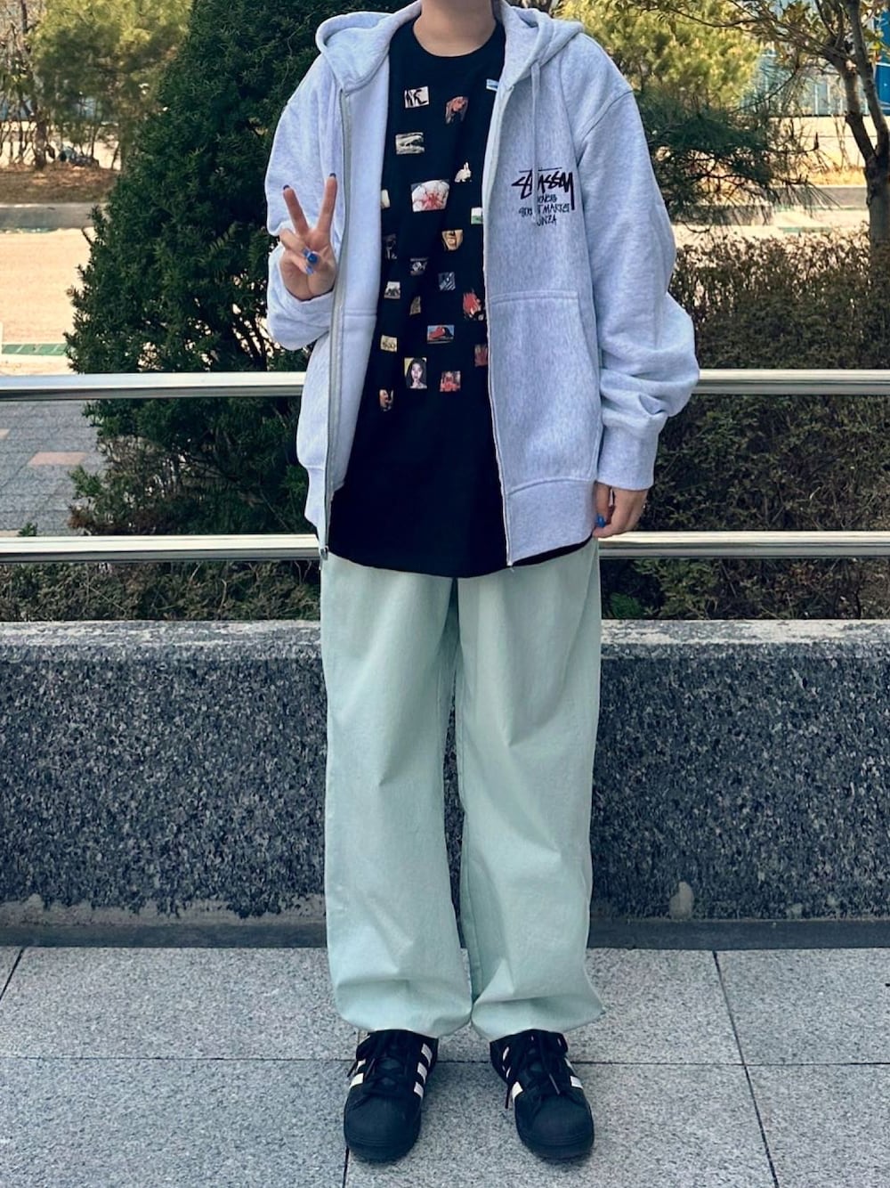 Stussy グレー パーカー かつきくん着用 STUSSY パーカー かつきくん着用 【公式通販】