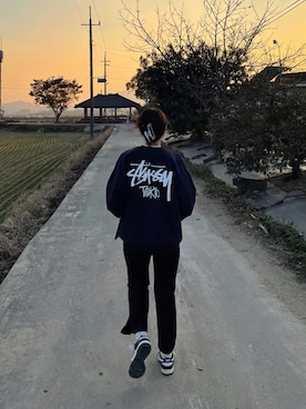 「SPINNS(スピンズ)のアイテム(バレッタ/ヘアクリップ)」を使った、 李奈さん(レディース・158cm)の秋コーディネート