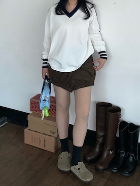 李奈さん(レディース・158cm)の夏コーディネート