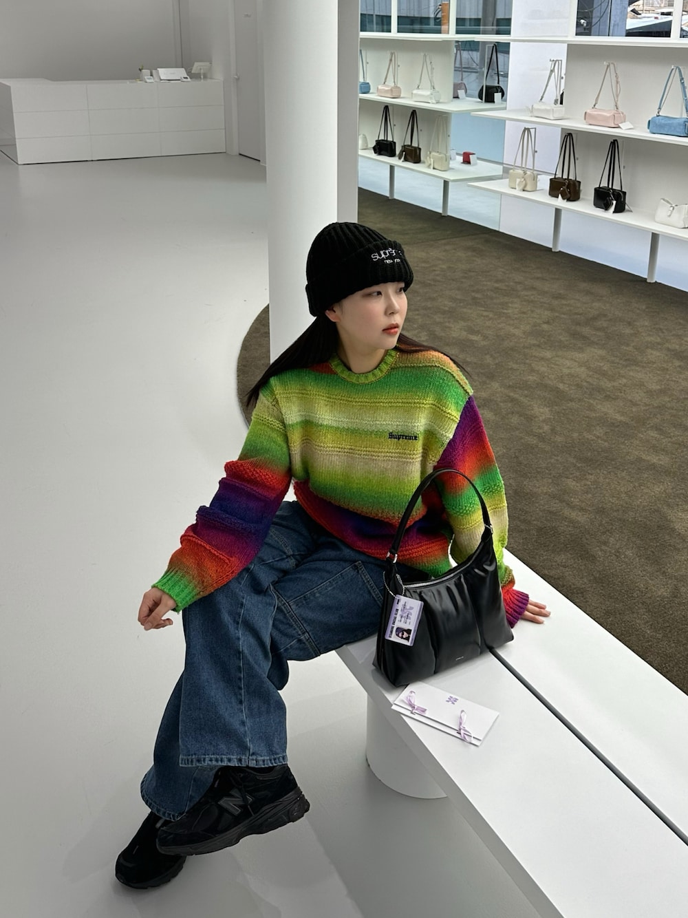 Supreme のニット/セーター（グリーン系）を使った人気ファッション