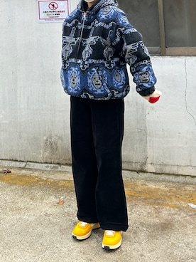 「Supreme （シュプリーム）のアイテム（ジャケット/アウター）」を使った、 李奈さん（レディース・158cm）の冬コーディネート