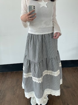 「CONVERSE（コンバース）のアイテム（シューズ）」を使った、 李奈さん（レディース・158cm）の夏コーディネート