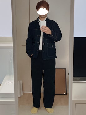 「Traditional Weatherwear」｜「アイテム（デニムジャケット）」を使った、hikaruさん（メンズ・172cm）の秋コーディネート