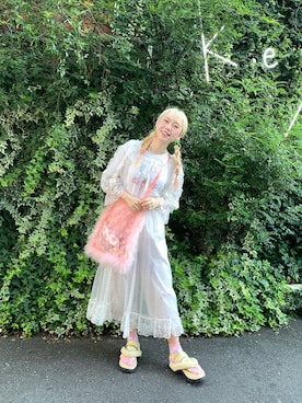 「LILICIOUS（リリシャス）のアイテム」を使った、Con.Yaoさん（レディース・164cm）の夏コーディネート