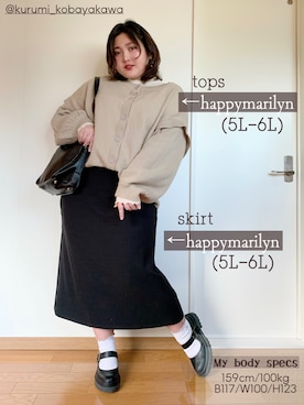「アイテム（ニット/セーター）」を使った、小早川くる美さん（レディース・158cm・30代）の秋コーディネート