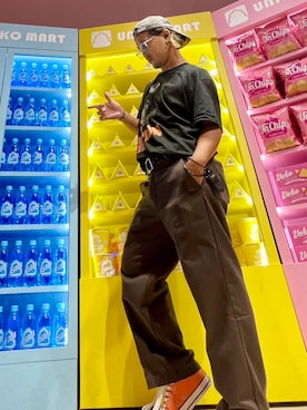 「RED KAP（レッドキャップ）のアイテム（チノパンツ）」を使った、Go さん（メンズ・166cm）の春コーディネート