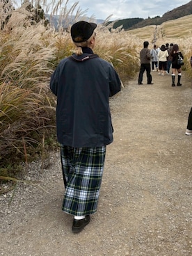 「アイテム（キャップ）」を使った、◎さん（レディース・160cm）の秋コーディネート