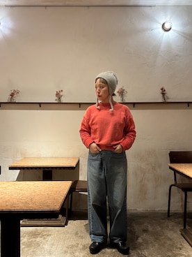 「アイテム（その他シューズ）」を使った、◎さん（レディース・160cm）の冬コーディネート