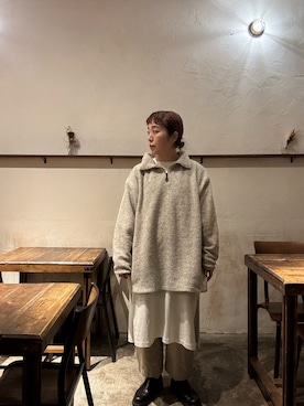 「アイテム（その他シューズ）」を使った、◎さん（レディース・160cm）の冬コーディネート