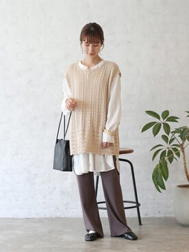 「クリスプ」｜「アイテム（パンプス）」を使った、Crispさん（レディース・154cm）の秋コーディネート