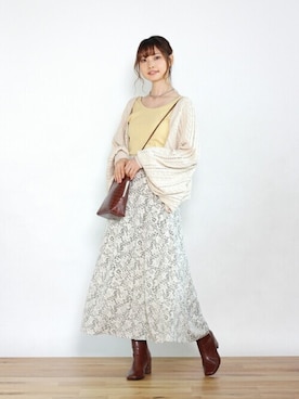 「Crisp（クリスプ）のアイテム（バッグ）」を使った、Crispさん（レディース・161cm）の秋コーディネート